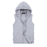 Sleeveless Zipper Gym Hoodie