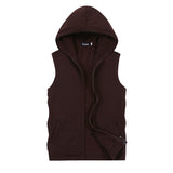 Sleeveless Zipper Gym Hoodie