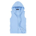 Sleeveless Zipper Gym Hoodie