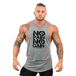 No Pain No Gain Men's Sleeveless Hoodie