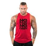 No Pain No Gain Men's Sleeveless Hoodie