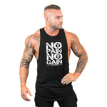 No Pain No Gain Men's Sleeveless Hoodie