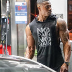 No Pain No Gain Men's Sleeveless Hoodie