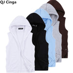 Sleeveless Zipper Gym Hoodie