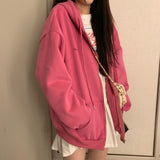 Oversized Women Zipper Hoodies