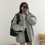 Oversized Women Zipper Hoodies