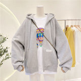 Oversized Women Zipper Hoodies