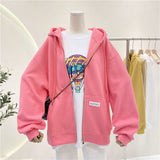 Oversized Women Zipper Hoodies