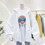 Oversized Women Zipper Hoodies