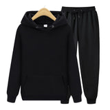 Casual Tracksuit Thick Hoodies + Joggers