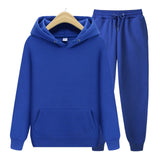 Casual Tracksuit Thick Hoodies + Joggers